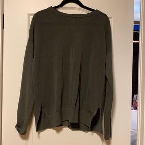 Army green sweater
